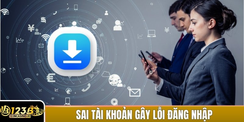 Đăng nhập sai tài khoản hoặc mật khẩu dẫn đến lỗi đăng nhập sau khi tải