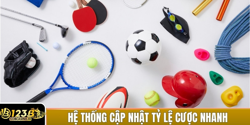 Hệ thống cập nhật tỷ lệ cược nhanh chóng theo từng phút